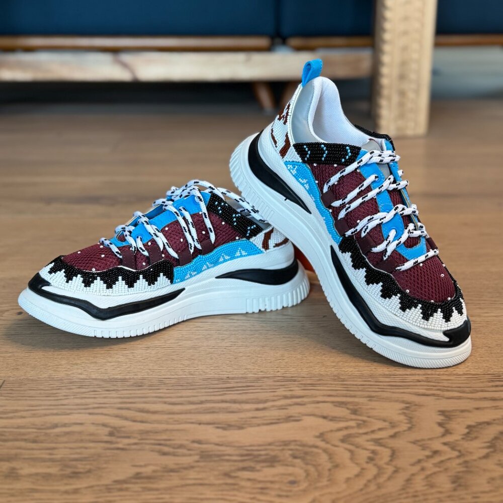 Farm Rio Multicolored Beaded Sneaker